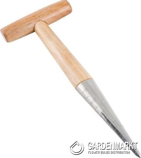 Lochgerät aus Holz für Blumenzwiebeln